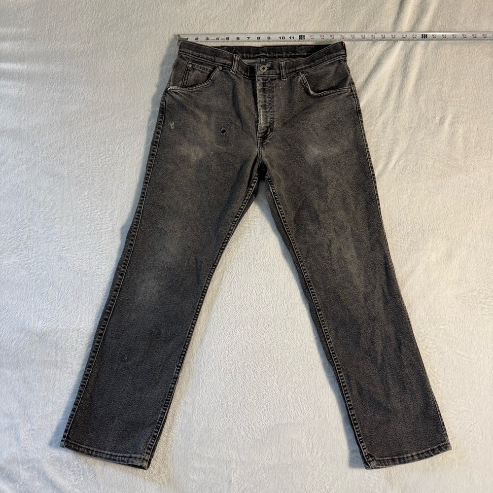 Classic Gray Men's Straight Jeans